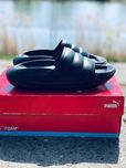 Шлепанцы Puma мужские Dark Black трендовые. Шльопанці Пума Топ сезону!