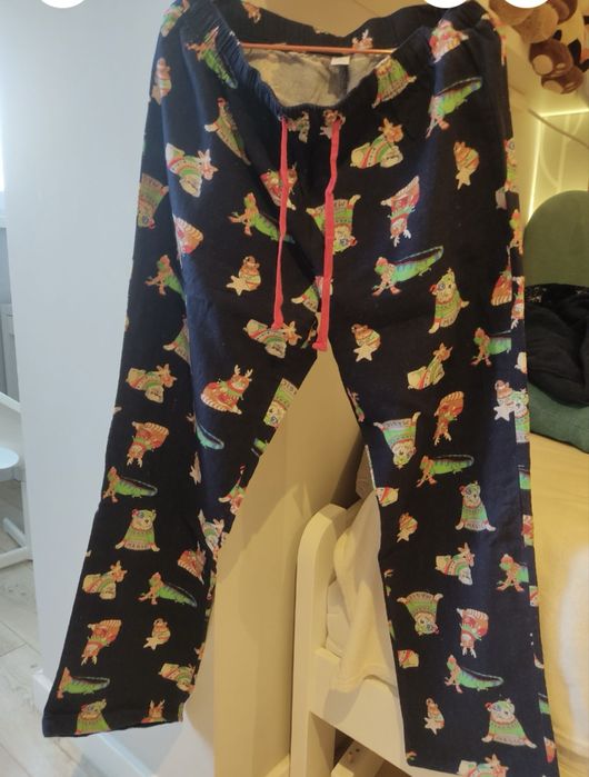 Новорічна футболка штани мопс піжама унісекс