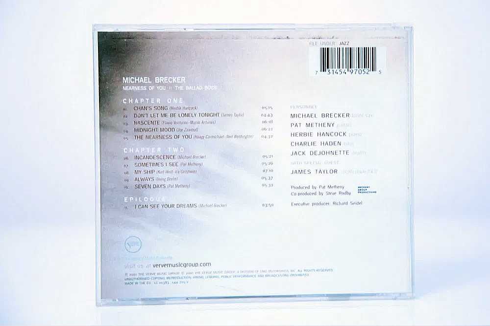 CD Michael Brecker Nearness Of You DeJohnette Metheny Hancock