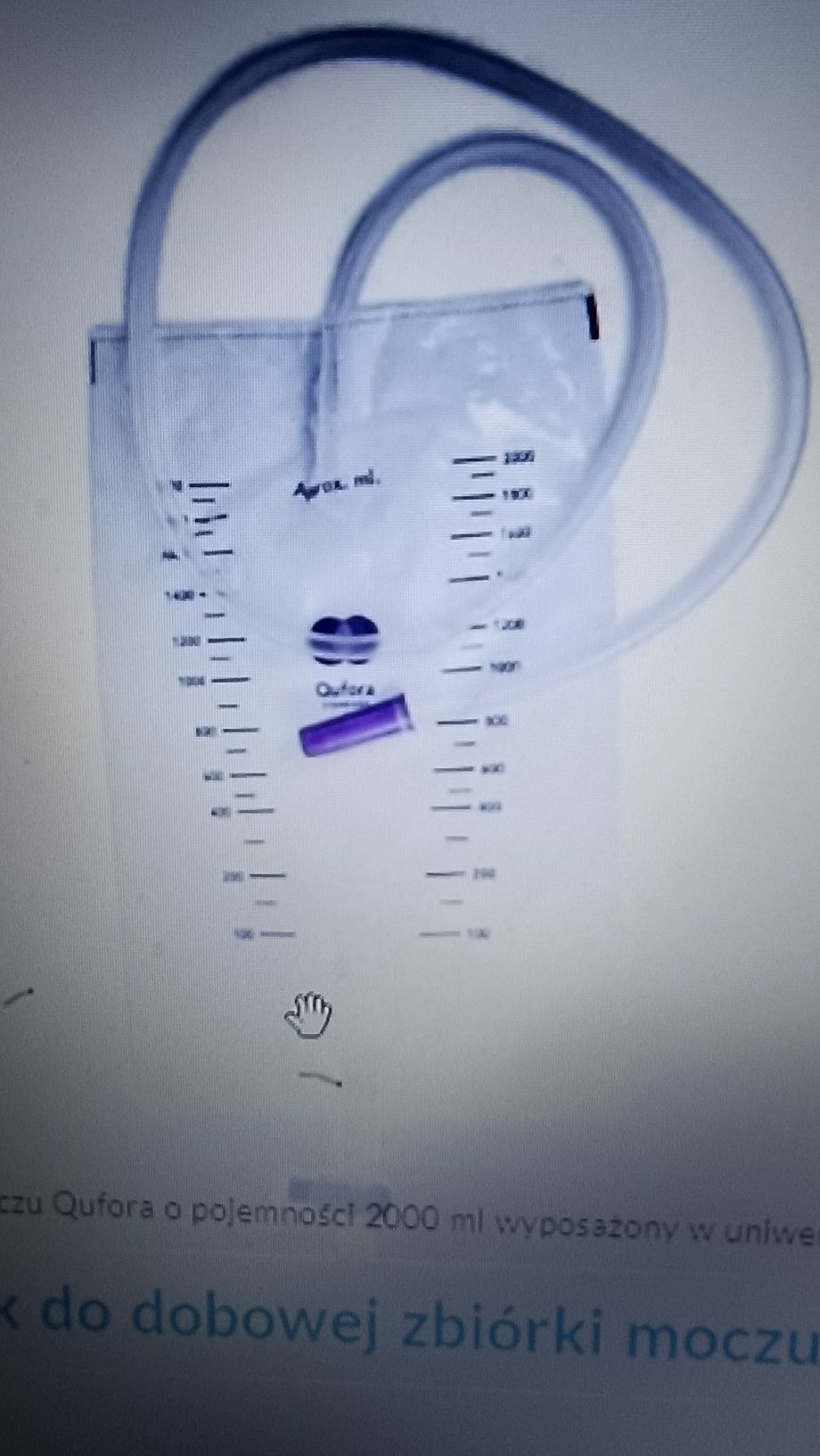 QUFORA Urologiczny Worek do zbiórki noc  Dzień Tanio 100 szt  1500 ml