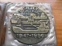 medal 900 statków Stocznia Gdańska 1947 - 1986 sygnowany w etui