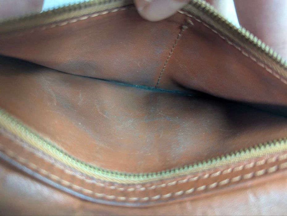 Оригинальный винтажный длинный кошелёк MCM Visetos цвета «коньяк»