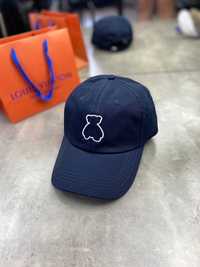 Синяя кепка с вышивкой бейсболка с медвежонком панама gu524