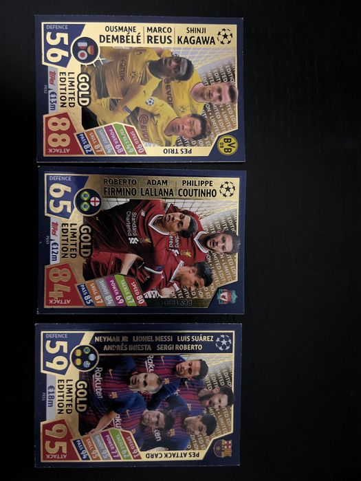 Cromos MATCH ATTAX gold