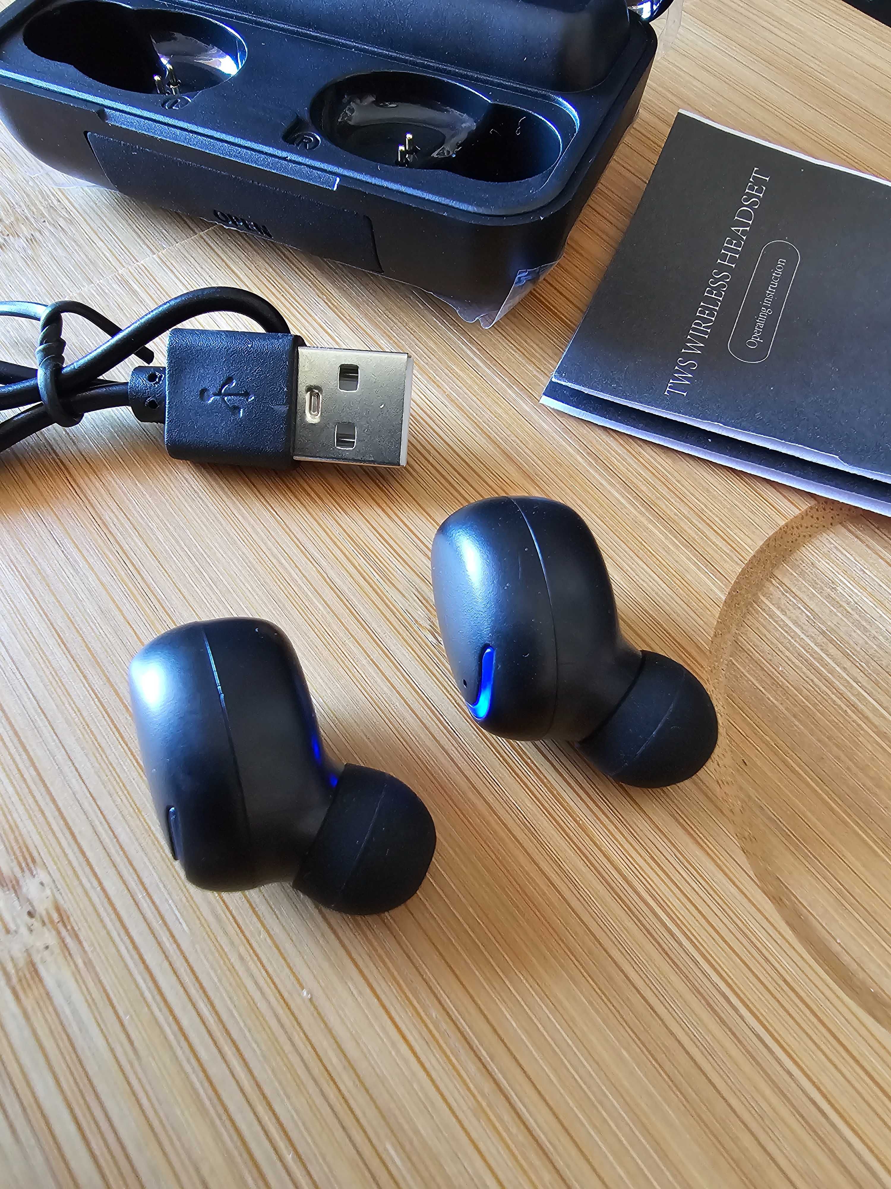 Auriculares Bluetooth com powerbank NOVOS