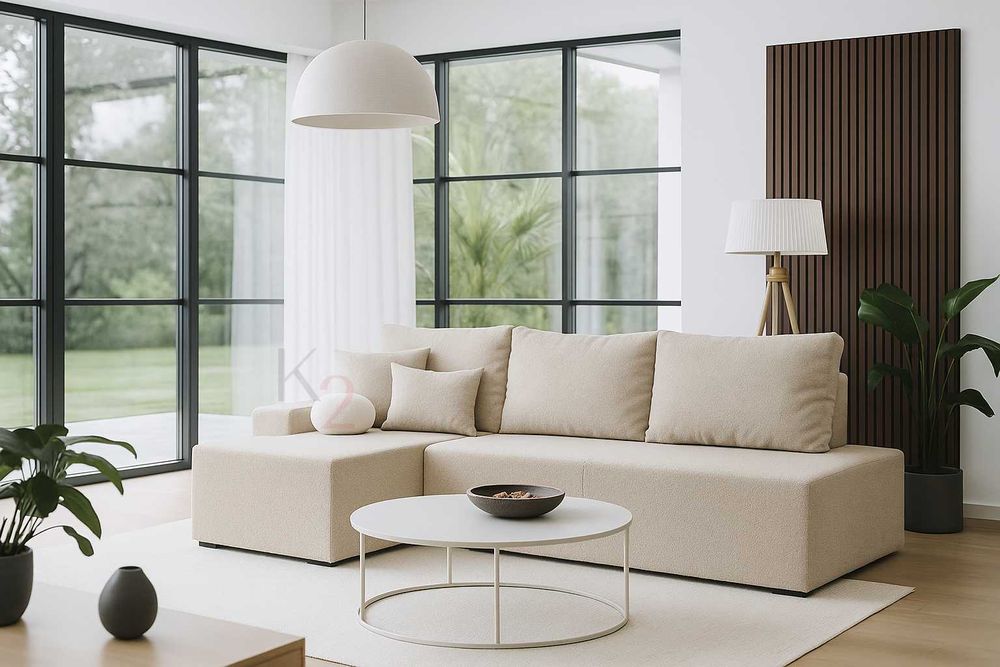 narożnik BOGUŚ, nowoczesny narożnik kanapa, szybka realizacja, gratis