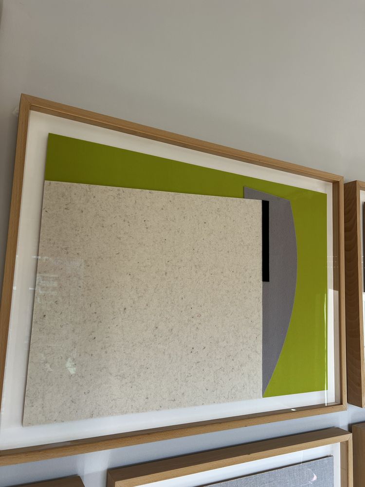 Conjunto de 6 quadros e molduras