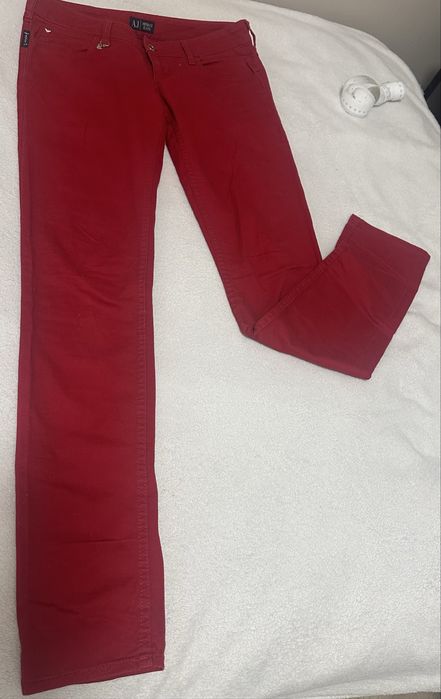 Spodnie Armani Jeans czerwone