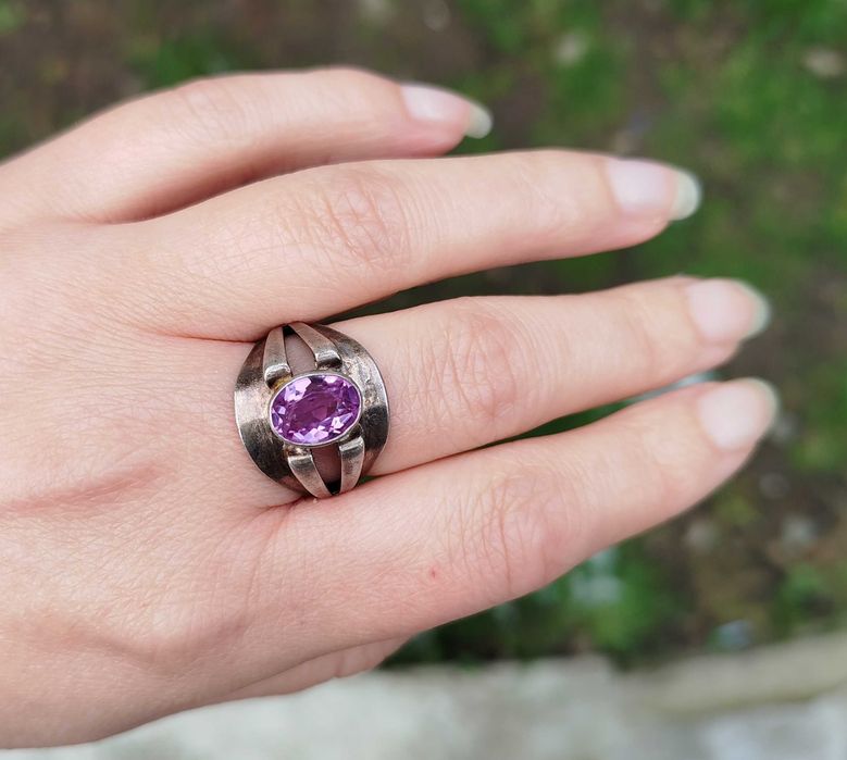 Кольцо перстень Срібло 875 проби, зірочка. Вінтаж. СССР