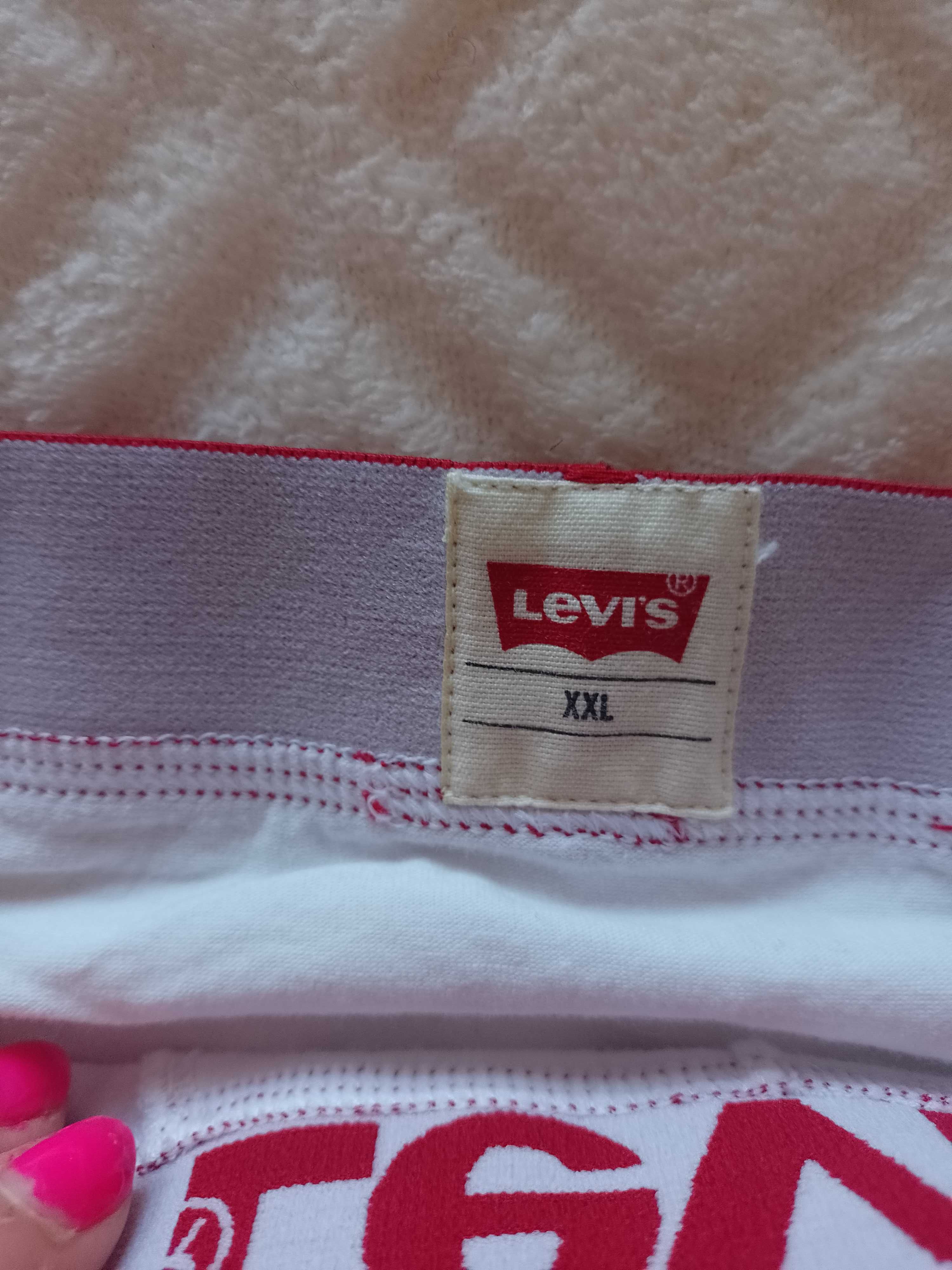 (XXL) Levi's/ Białe bokserki męskie