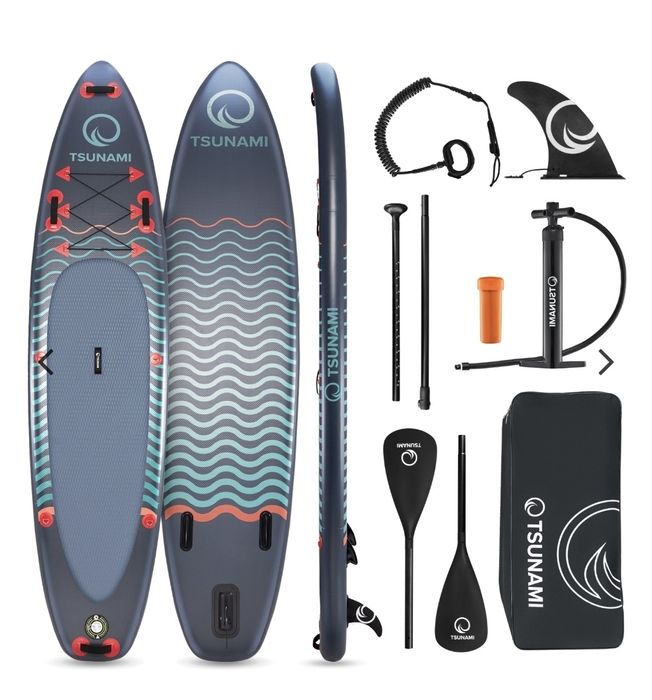 Akcesoria do deski  SUP tsunam: wiosła, siedzisko, torba,  pompka, itd