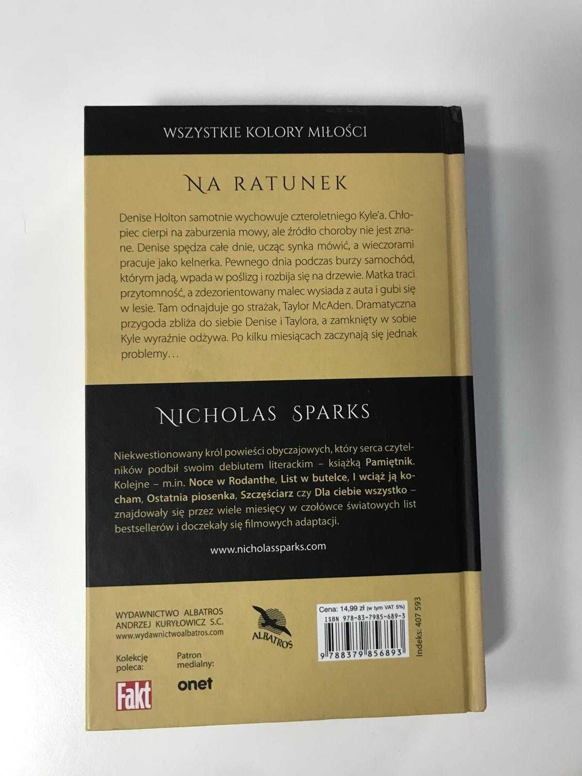 "Na ratunek" - Nicholas Sparks Wszystkie kolory miłości kolekcja!