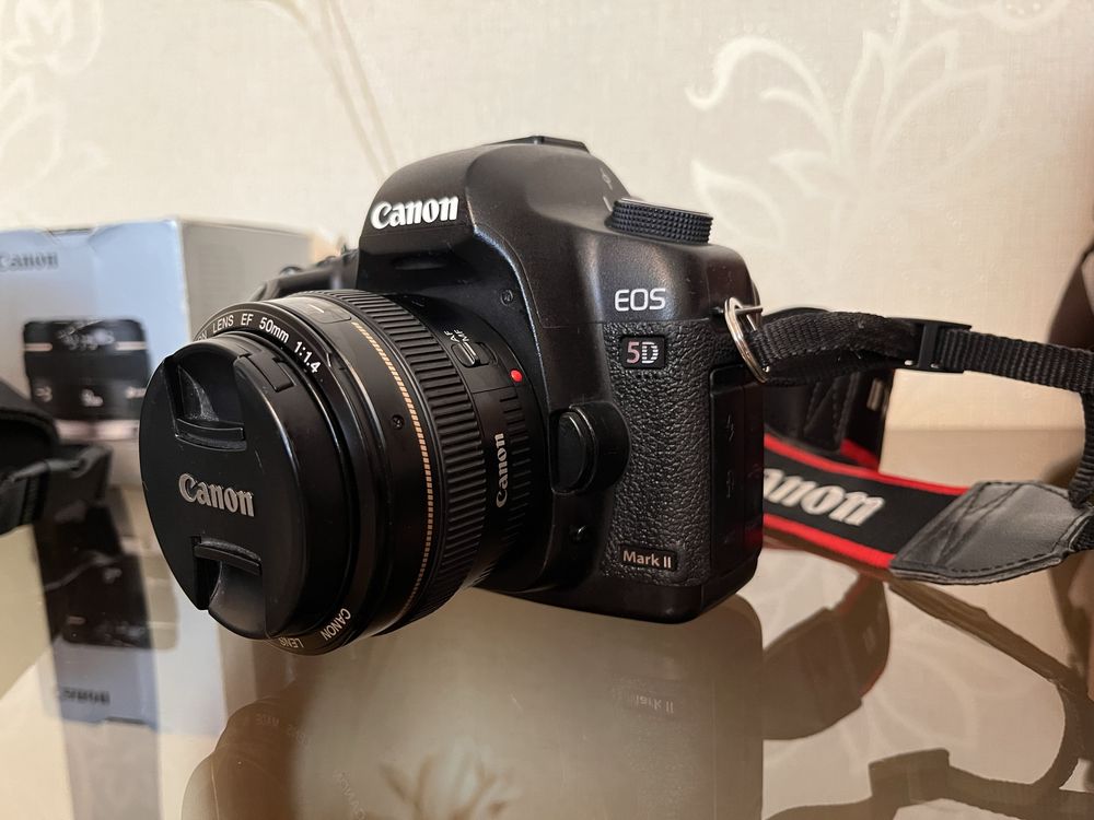 Canon 5D Mark II / об’єктив Canon EF 50 mm f 1.4 USM / спалах / сумка