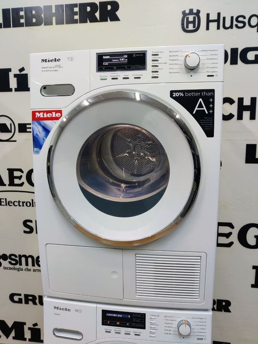 Топовий комплект Miele™. Пральна машина+Сушка. Прозорі! Хром! Парова!