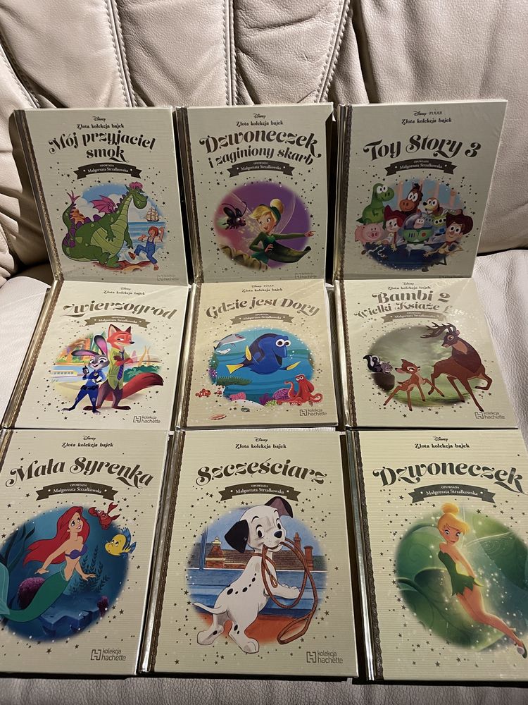 Nowe książeczki Disney złota kolekcja bajek Lwia straż Vaiania Minnie