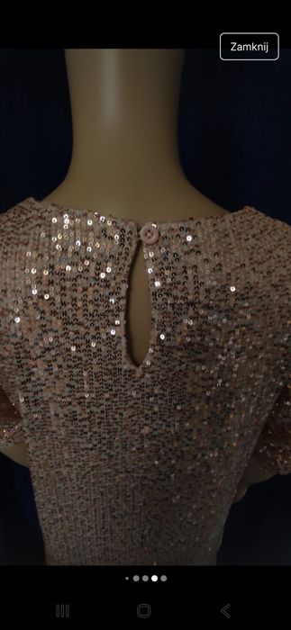 Bluzka w cekiny święta sylwester