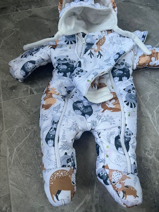 Теплий зимовий комбінезон