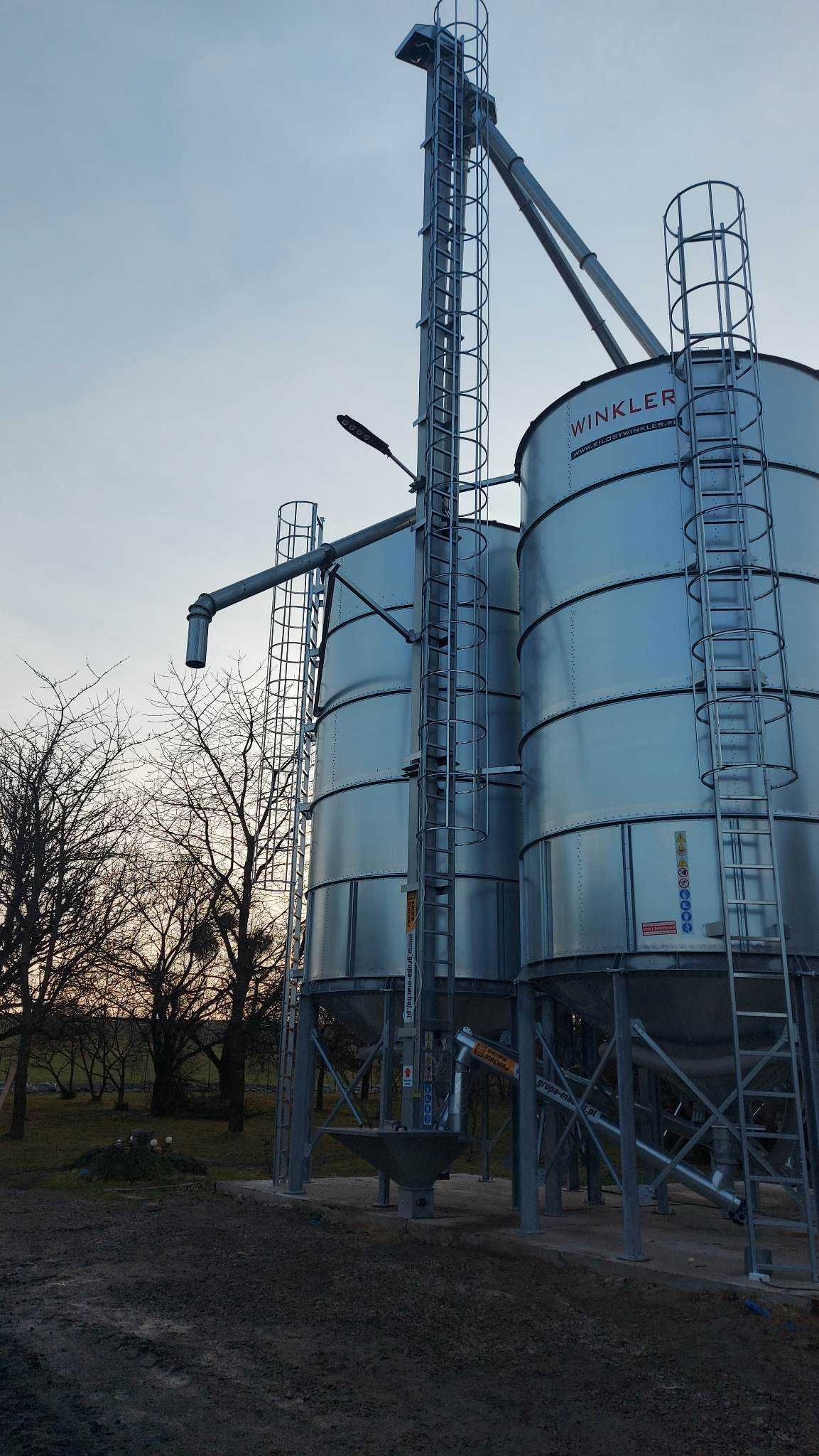 Podajnik łopatkowy do zboża kubełkowy ślimakowy silos zbożowy