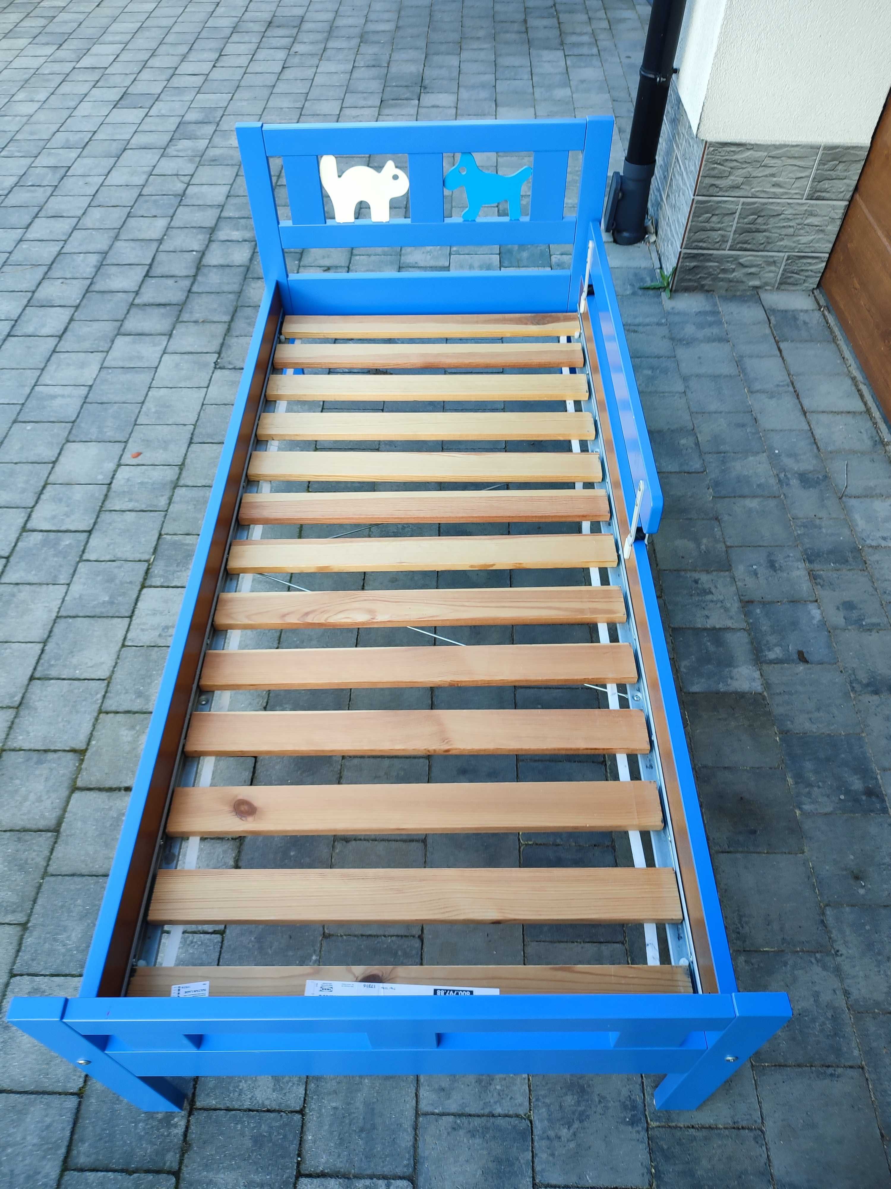 Łóżko Ikea dziecięce na materac 70 x 160 cm. Plus barierka.