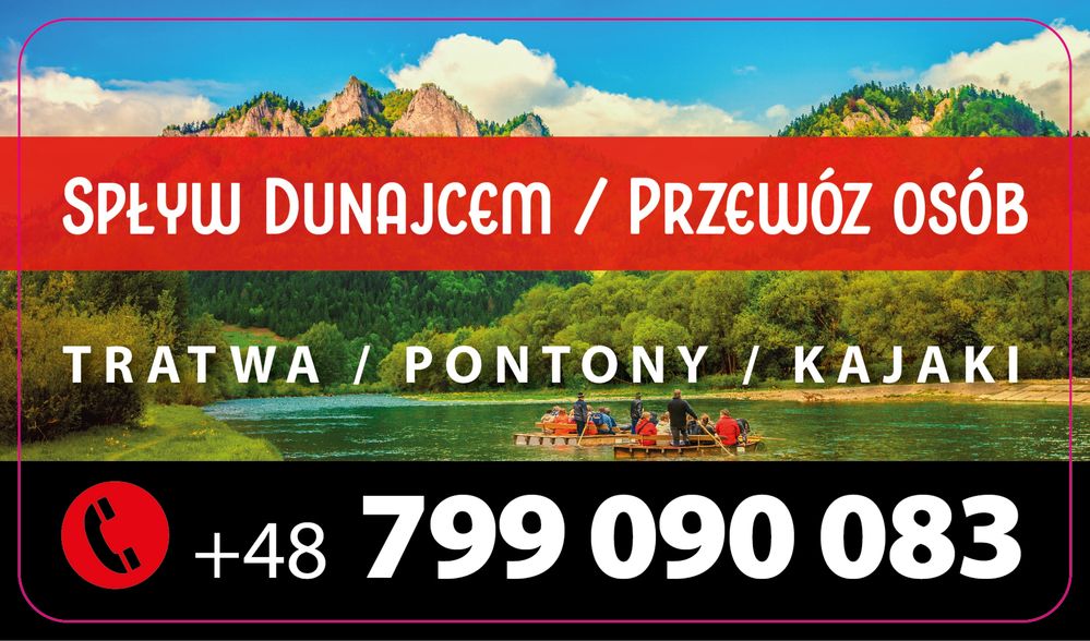 Spływ Dunajcem 2024/przewóz osób