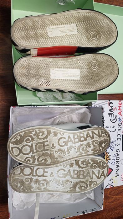 Dolce&Gabbana Portofino Off-White Arrows сникеры кроссовки кеды