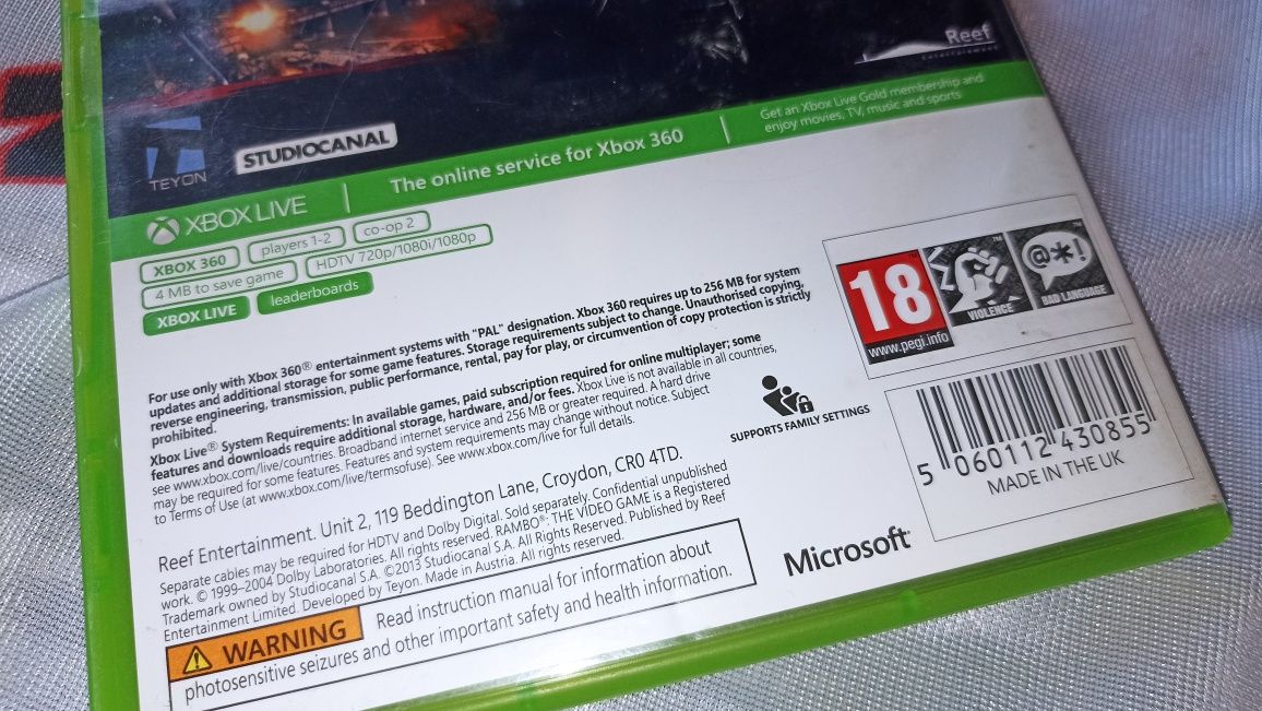 Rambo The Video Game Xbox360 rzadkość jedyna taka