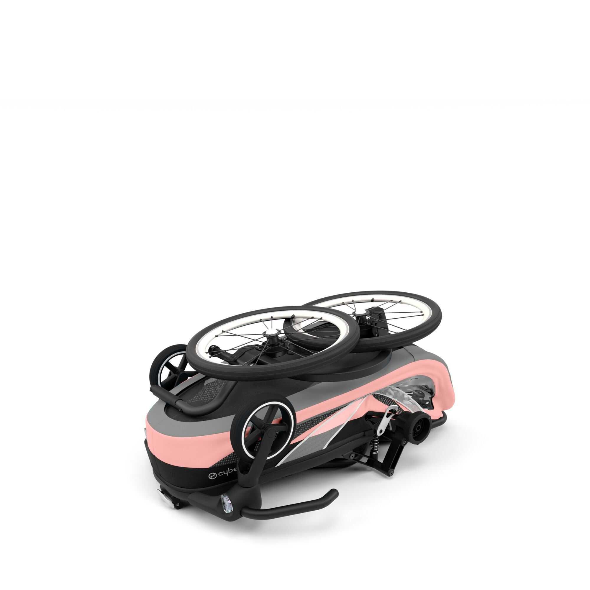 Cybex Zeno Bike Light Pink wózek przyczepka rowerowa