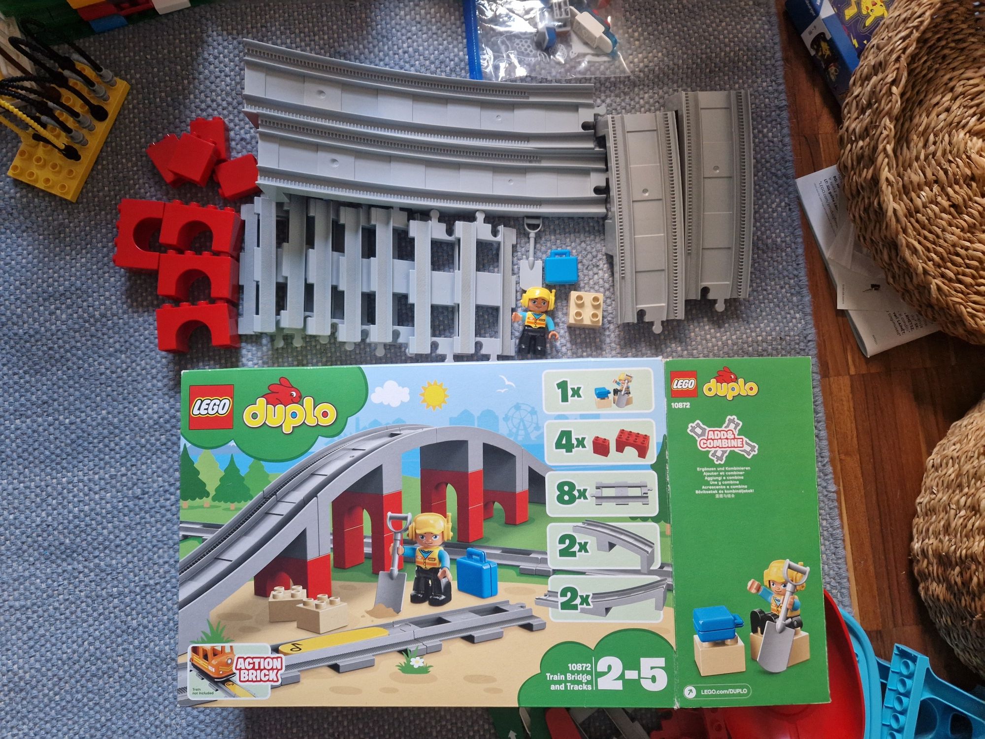 Lego duplo tory  z wiaduktem 10872