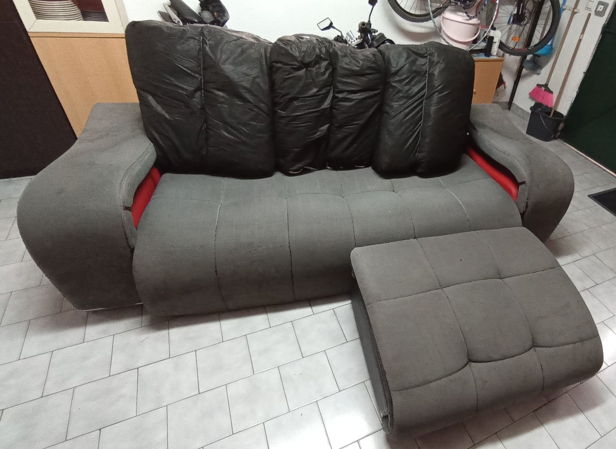 Sofá com chaise longue