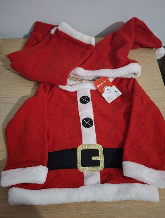 Strój Świętego Mikołaja r. 74/80 na 9 mscy NOWY Świąteczny