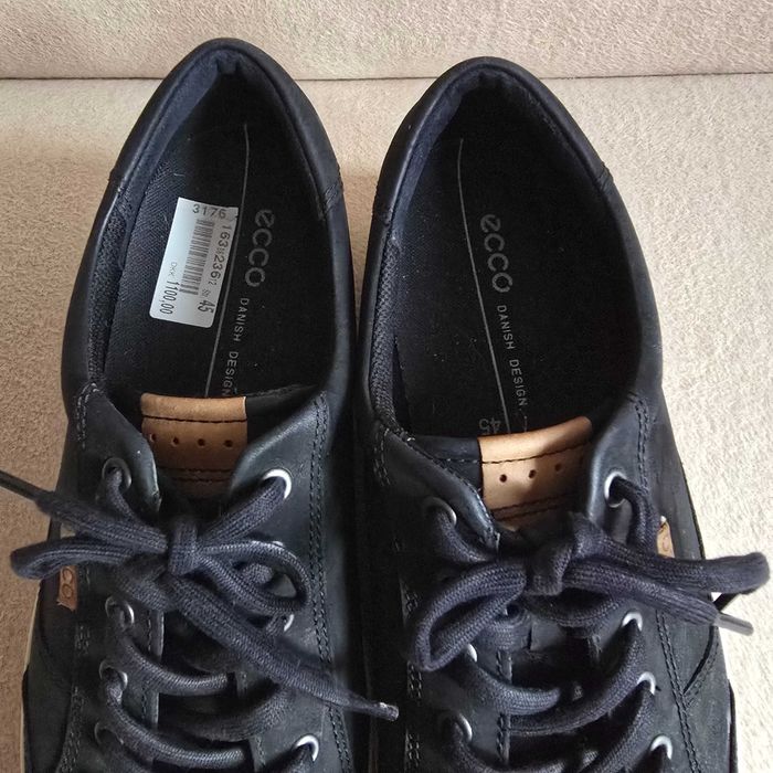 Buty męskie *Ecco* Soft 7 czarne roz. 45