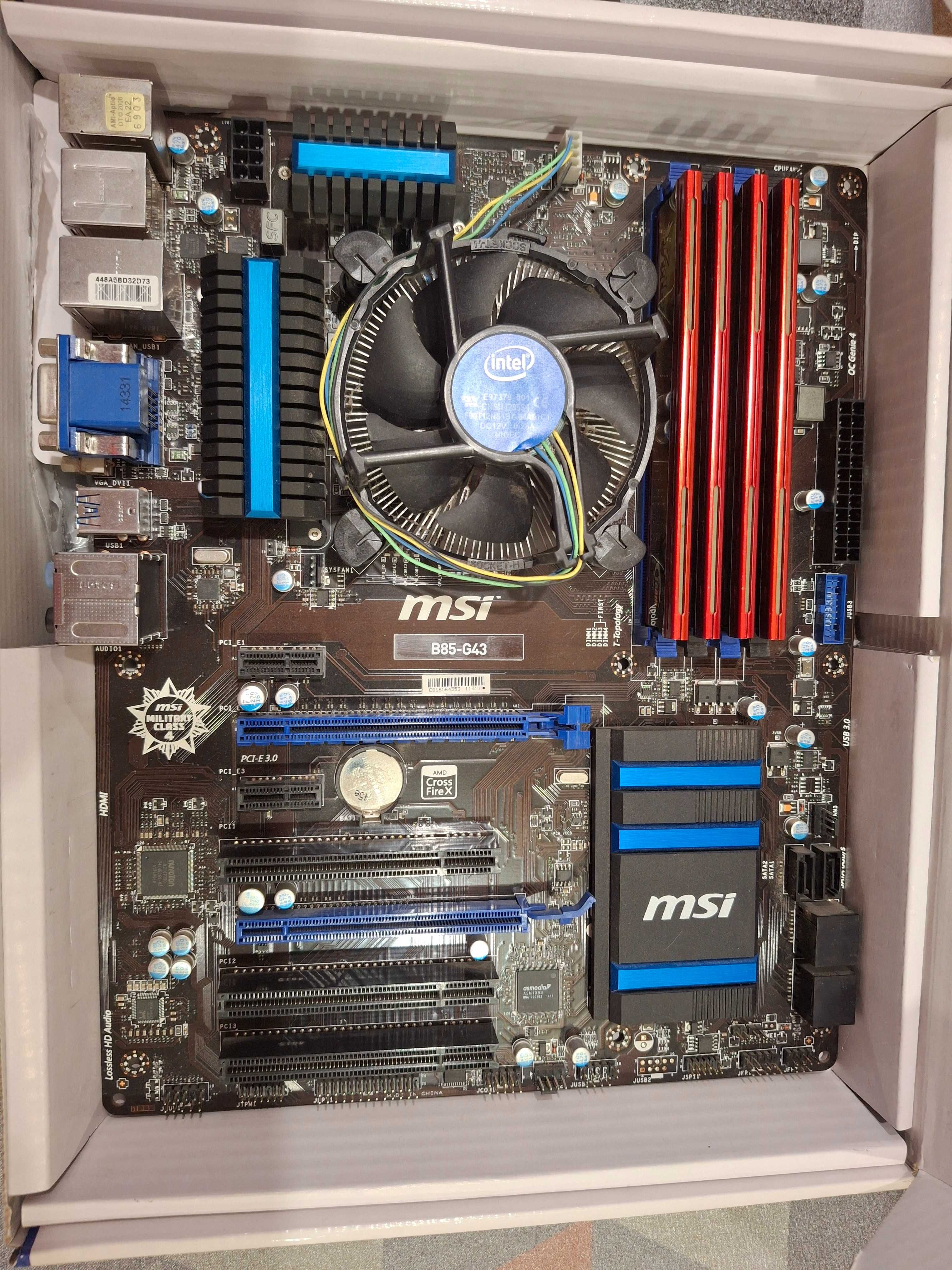 Материнская плата MSI B85-G43, s1150 ATX