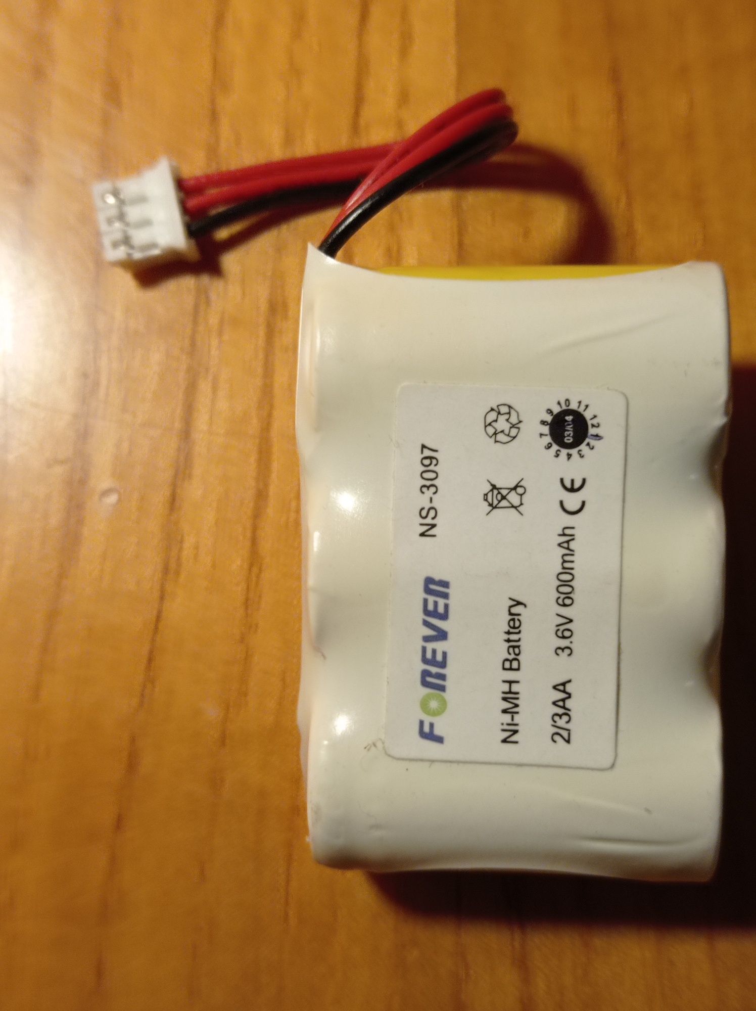 Akumulator NiMh 3,6V/600mAh