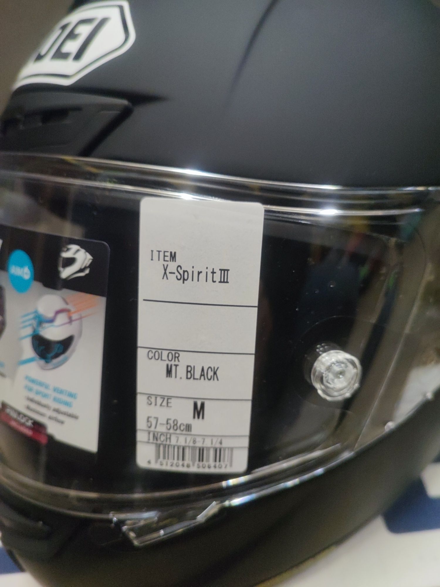 Nowy kask integralny motocyklowy Shoei X-Spirit III Mt. Black  M 57-58