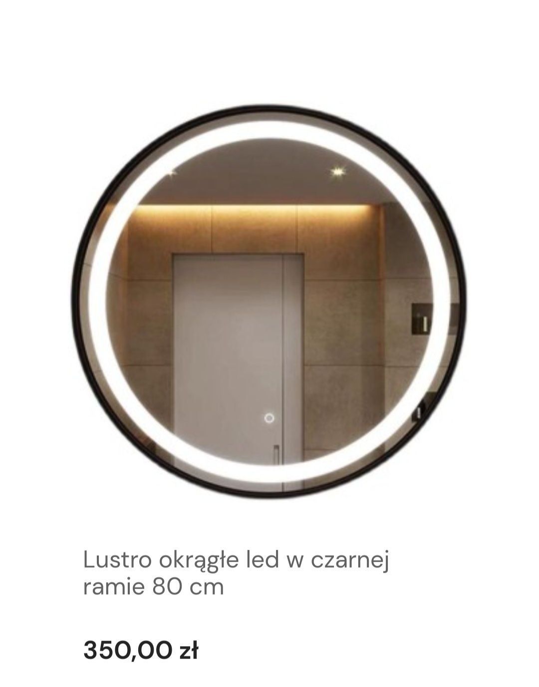 Lustra okrągłe łazienkowe podświetlane led
