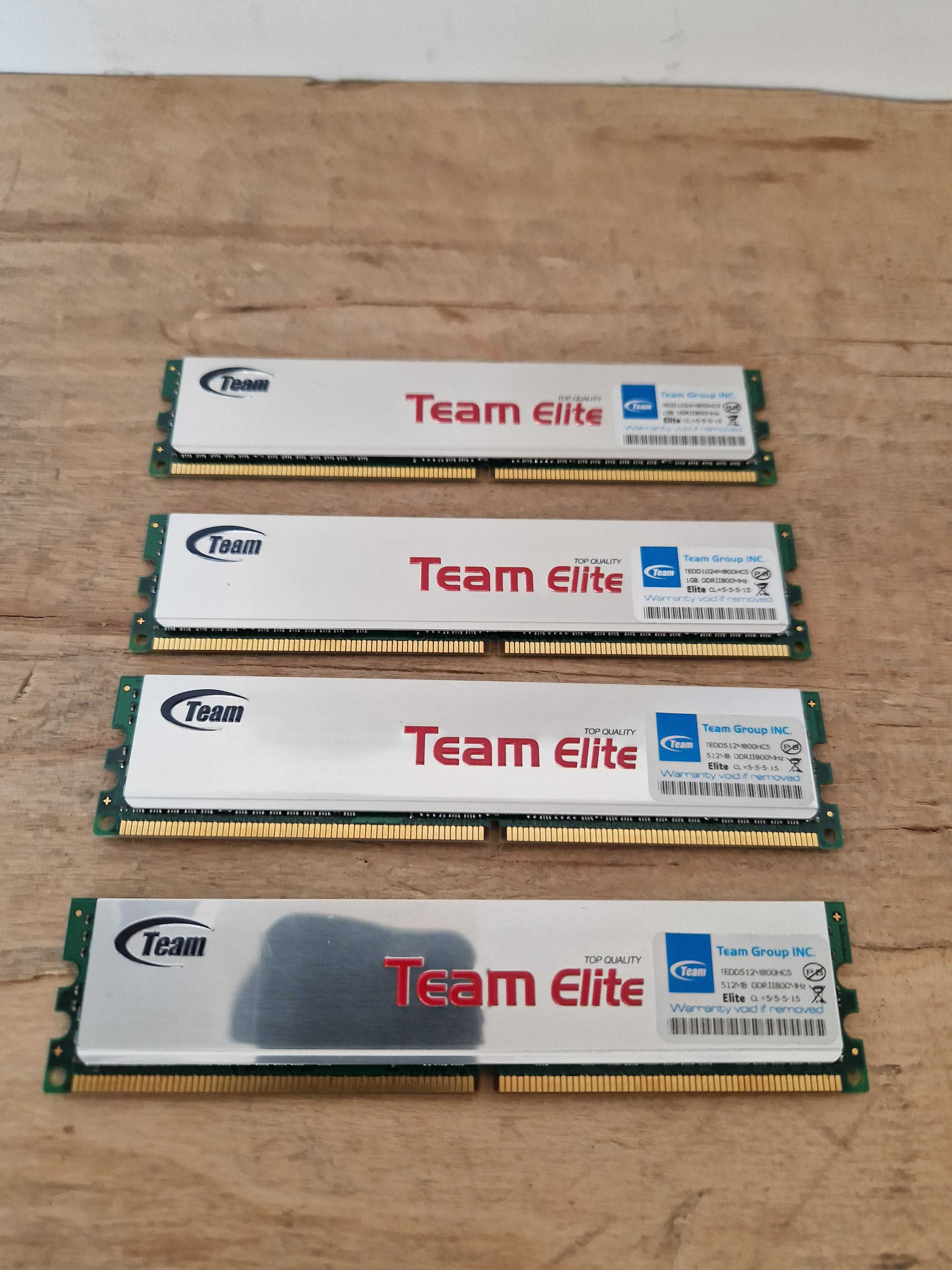 Memoria RAM PC Team Elite DDR2 800Mhz 2x 1GB + 2x 512MB