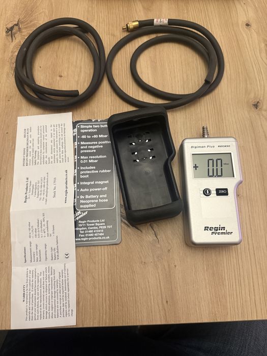 Miernik cisnienia i szczelności gazu Regin