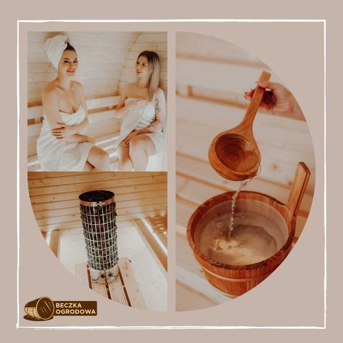 Sauna Ogrodowa Beczka Ruska Bania Dowolna Konfiguracja Cenowa