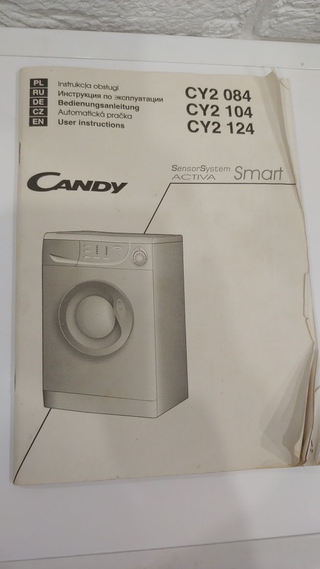 Pralka Candy uszkodzona CY2 084
