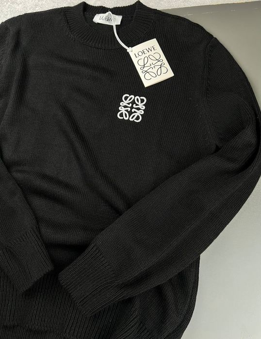 Свитер мужской Loewe (S-XXL) Новая кофта черная теплая