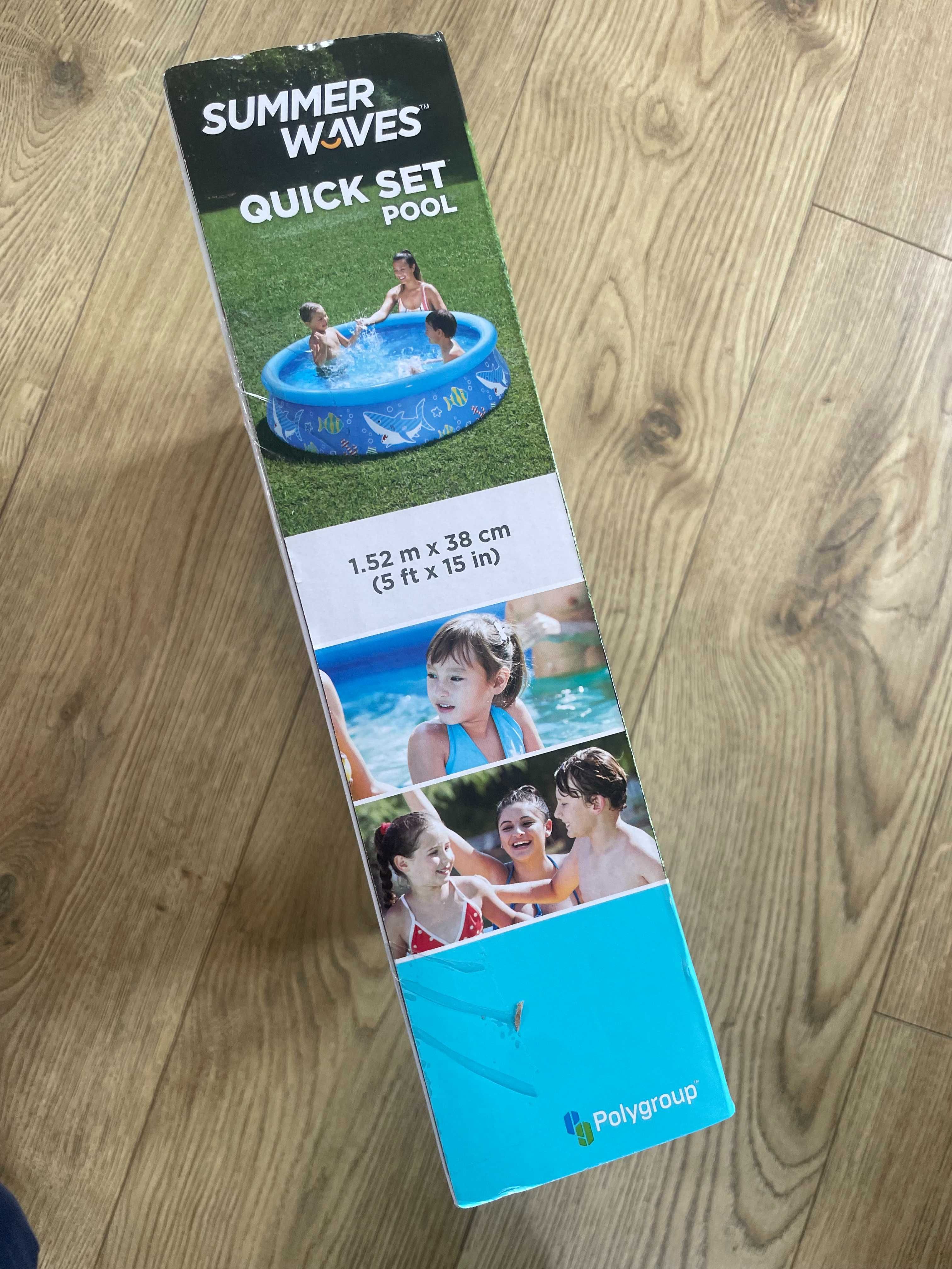 Basen Summer Waves Quick set pool 1,5m, nowy !