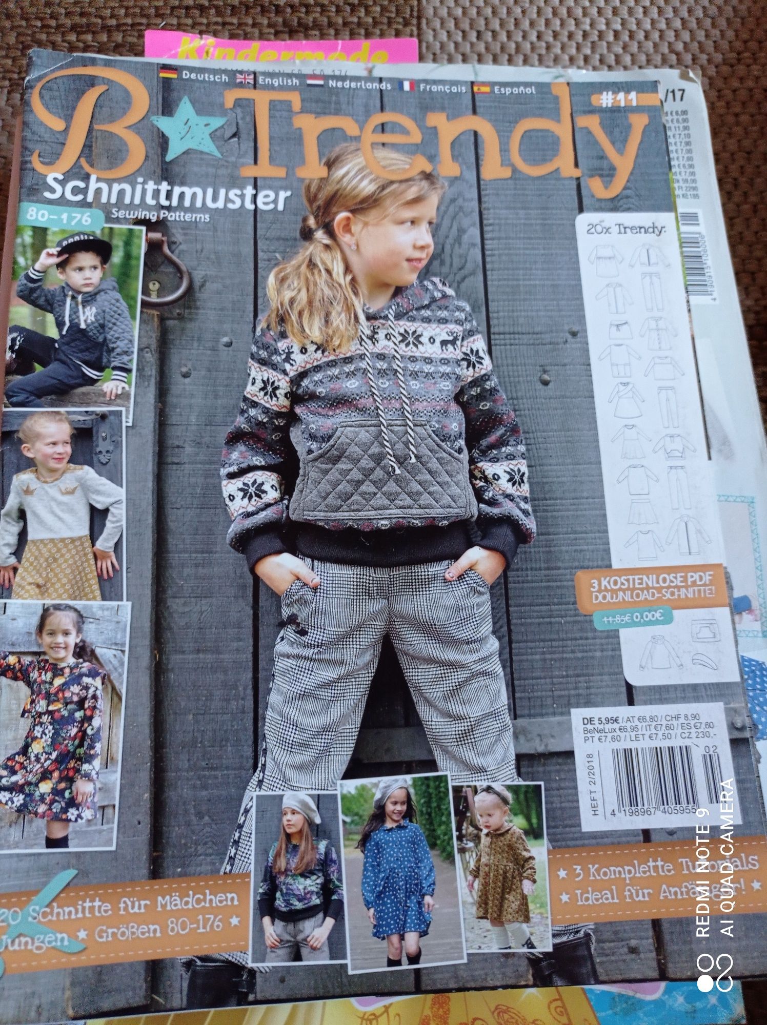 B-trendy gazeta z wykrojami dla dzieci