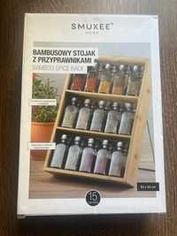 Nowy! Bambusowy stojak z przyprawnikami