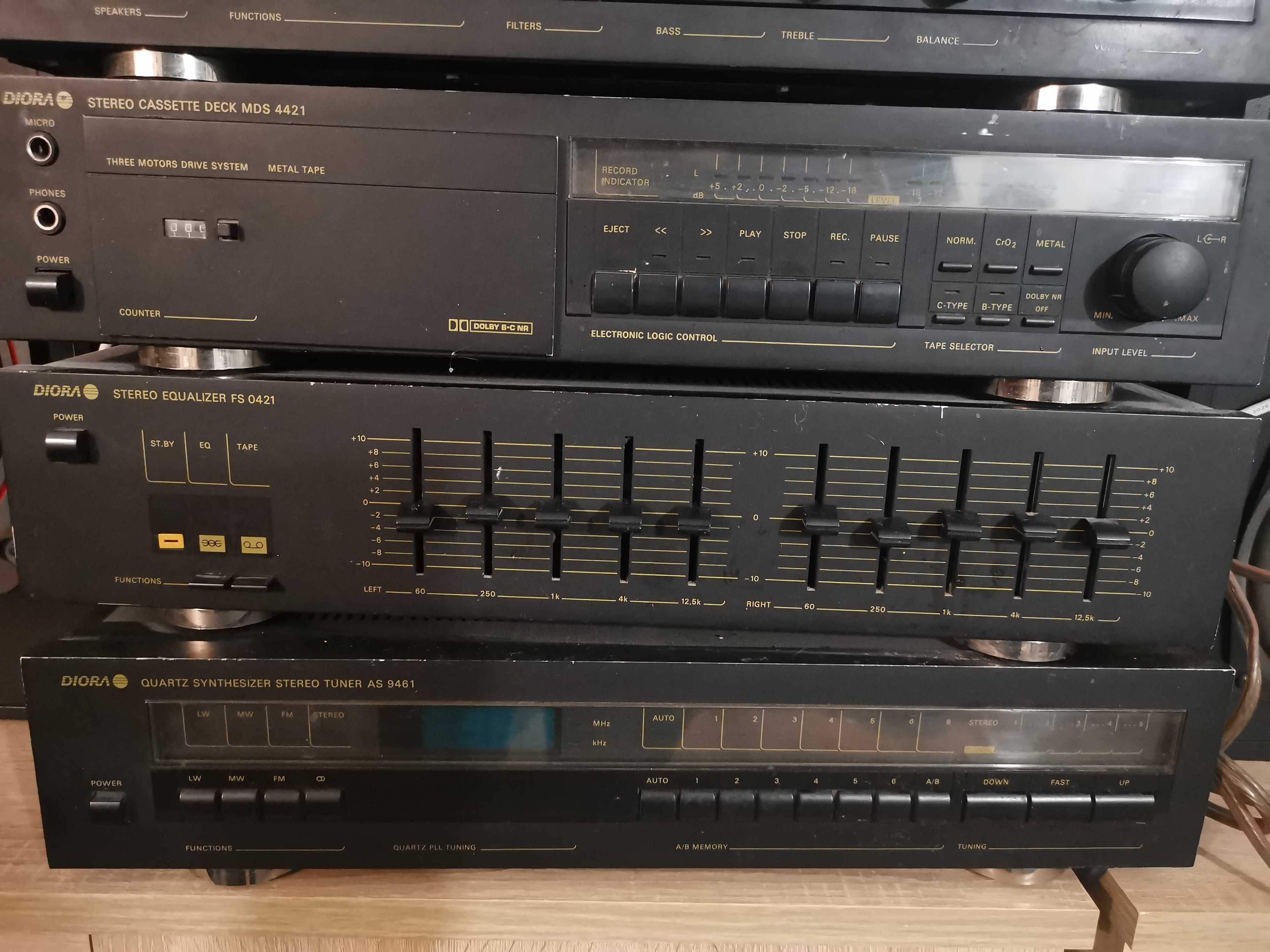 Wieża unitra Diora  WS4421, AS9461, MDS4421, CD502 FS0421 Space 86