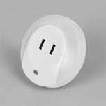 Ładowarka + lampka nocna 2x USB 2.1 A z czujnikiem zmierzchu