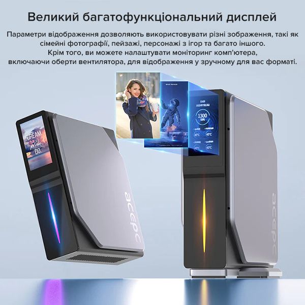 Міні-ПК з екраном Acepc PicoBox Home S1! Intel Processor N95! Міні ПК