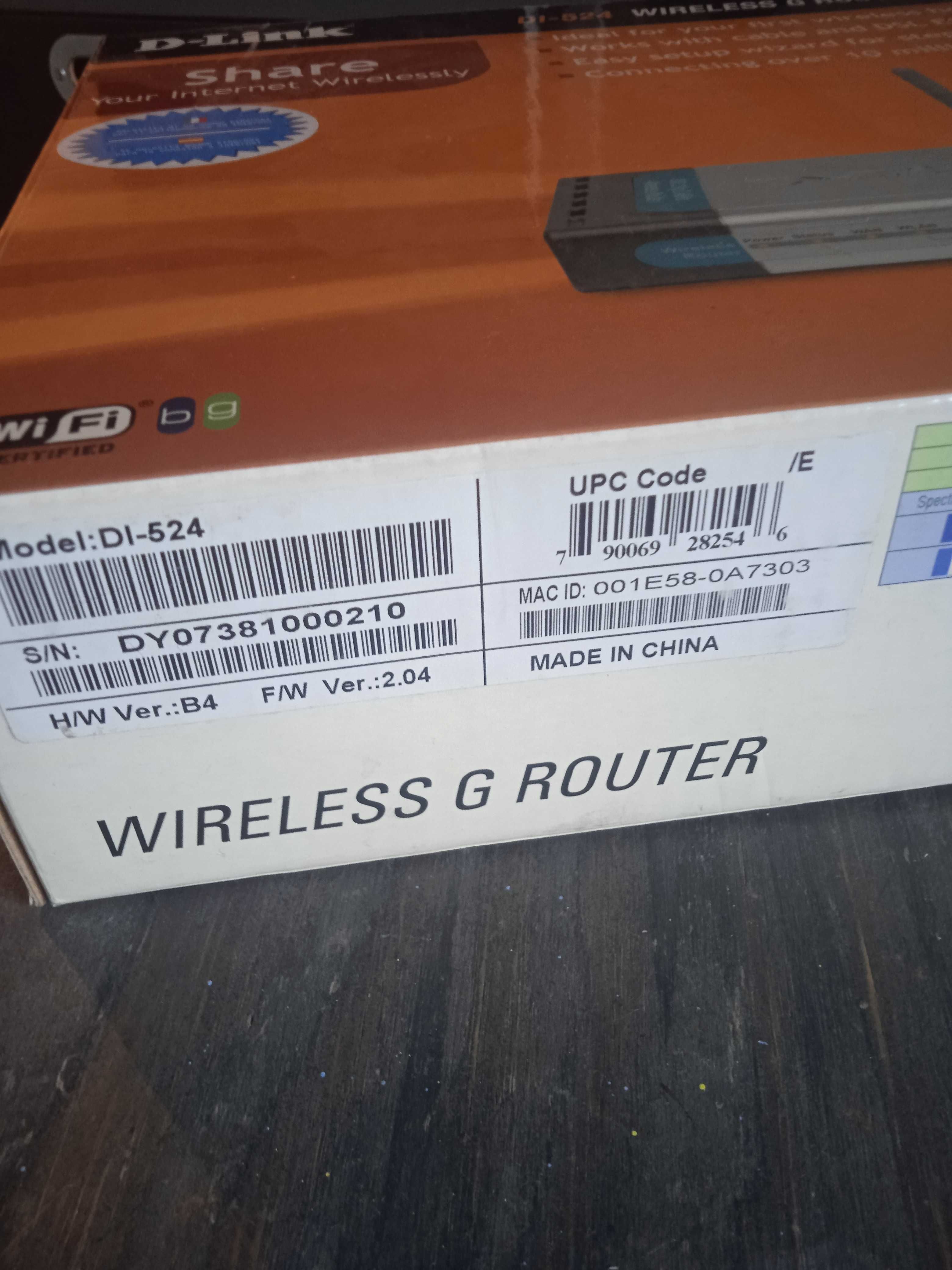 router wireless G D-LINK DI-524