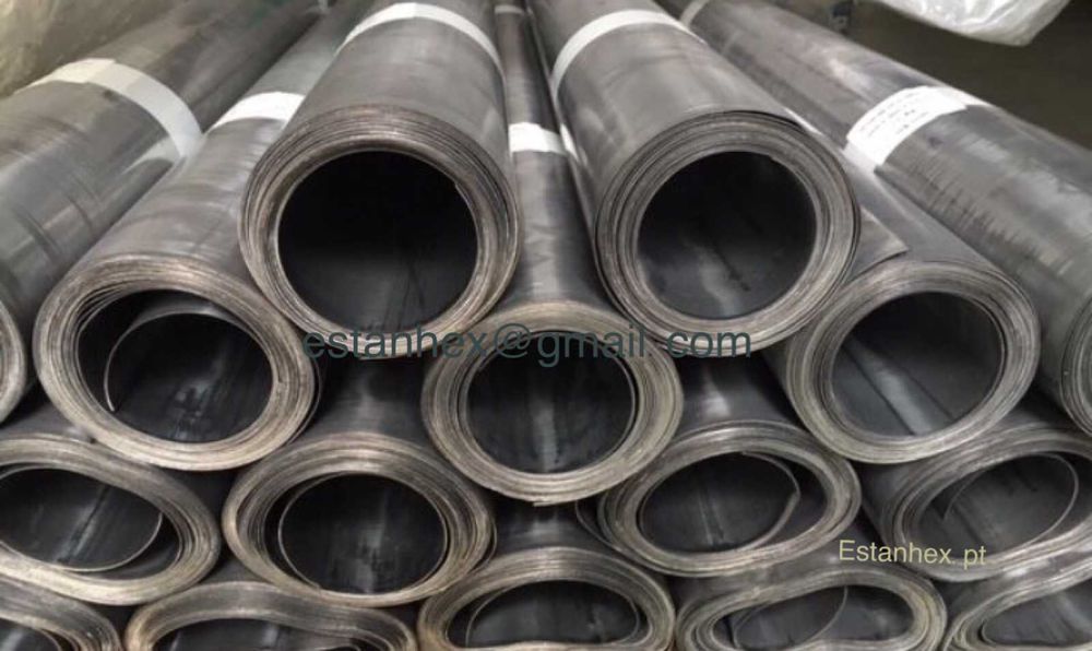 rolos de chumbo ou chumbo laminado