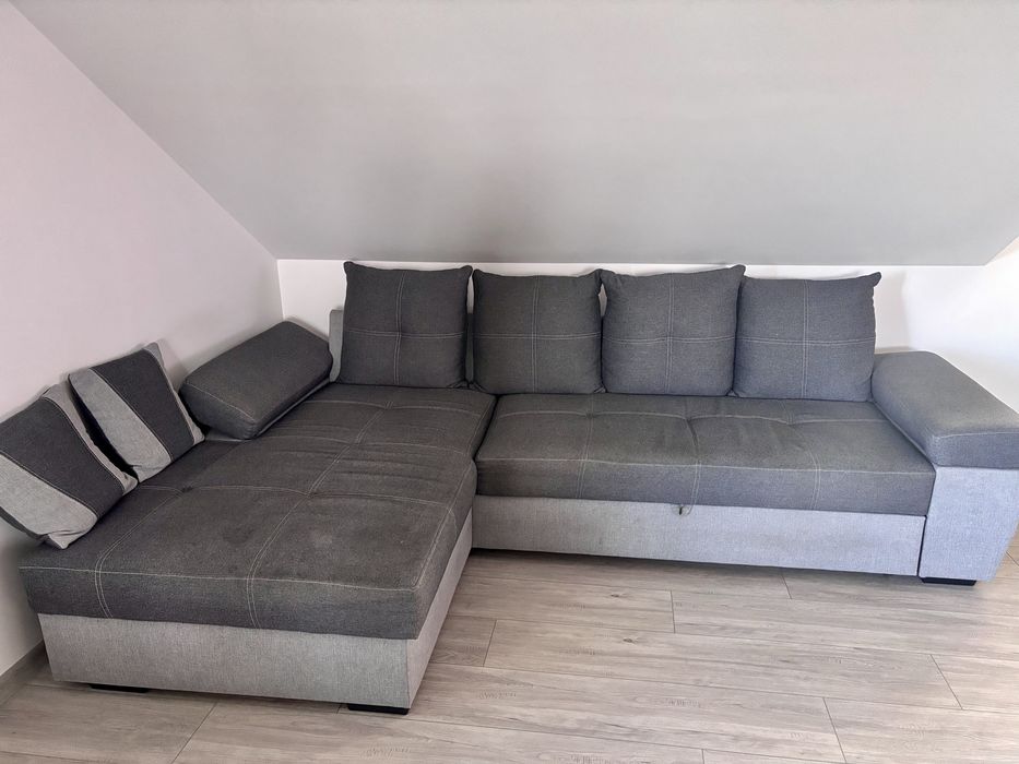 Narożnik z funkcją spania używany 273x170