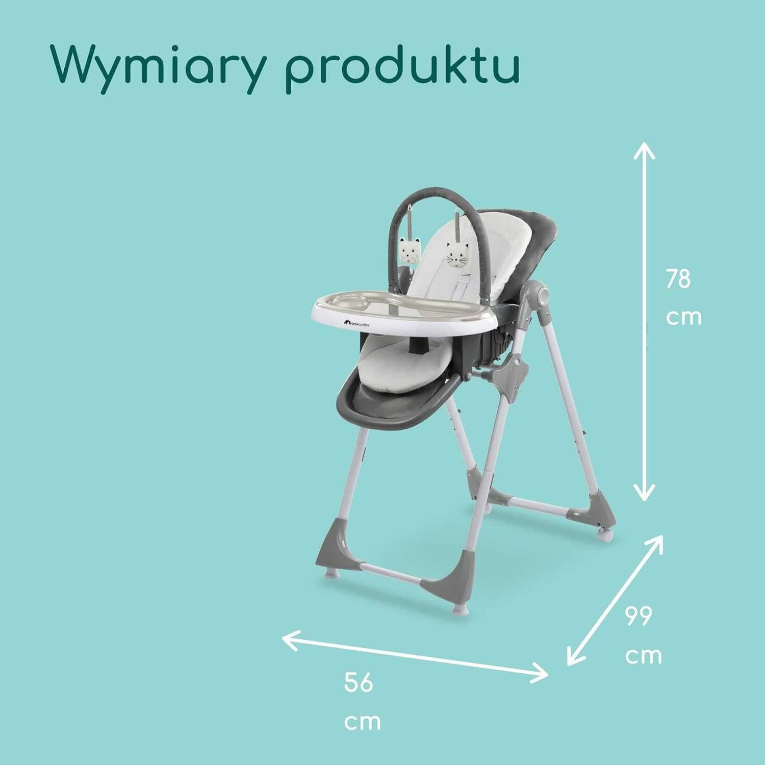 Krzesełko Leżaczek Do Karmienia 3w1 BEBE CONFORT KIWI